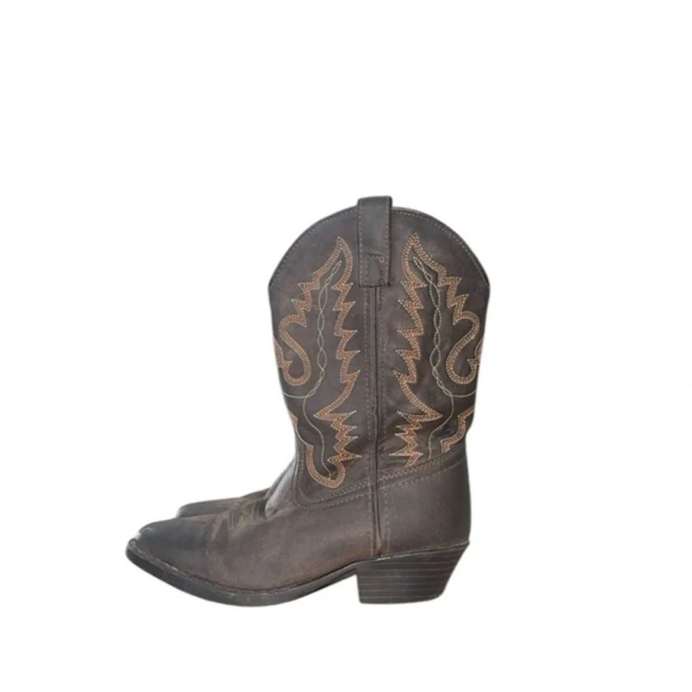 Rodeo Ropers‎ Kids Unisex Brown Western Boots Size 3